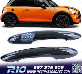 CARCASA TIRADOR PUERTA MINI F55 F56 F57 NEGRO BRILLO KEYLES