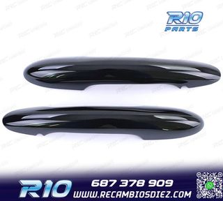 CARCASA TIRADOR PUERTA MINI F55 F56 F57 NEGRO BRILLO