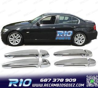 CARCASA TIRADOR PUERTA BMW E87 X6 E71 3ER E90 CROMO