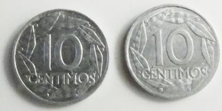 2 Monedas 10 Céntimos Franco 1959
