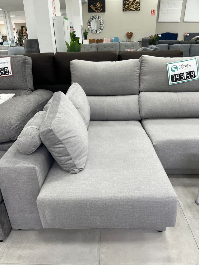 Liquidazione!! Divano chaise longue grigio