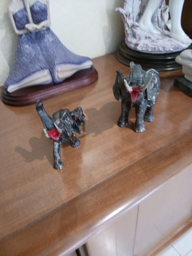 3 Elefantes Decorativos: 14cm y 13cm