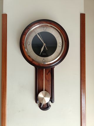 Reloj pared péndulo madera
