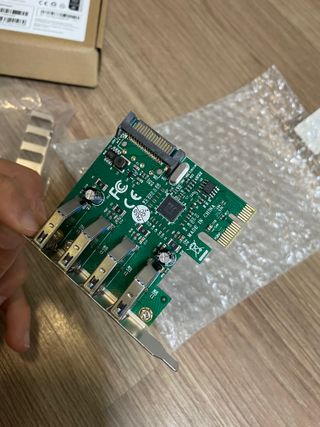 Tarjeta PCI-expres 4 USB 3.0