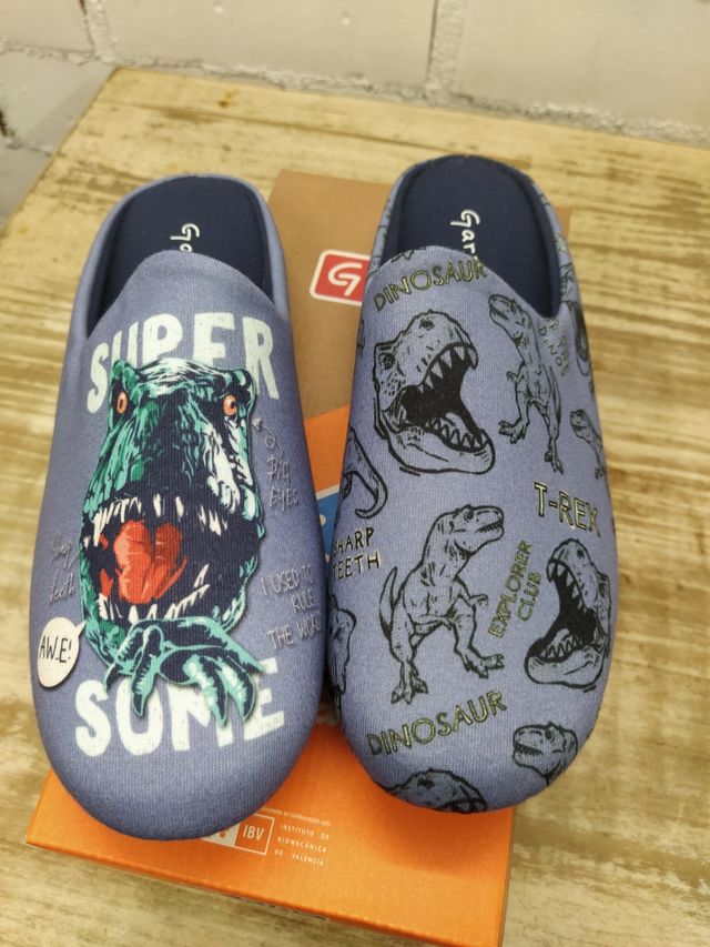 Zapatillas dinosaurio niño Garzón