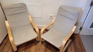 2 sillones infantiles de madera