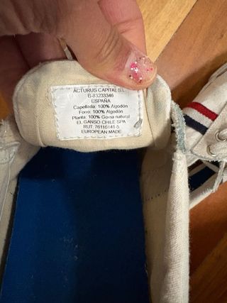 Zapatillas Ganso beige y blancas