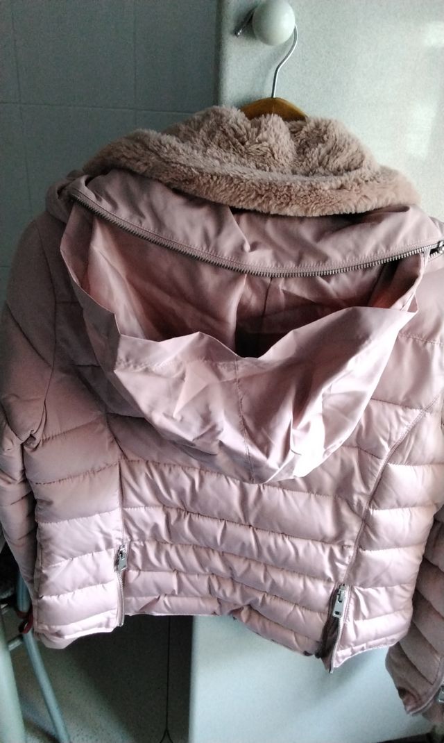 Chaqueta acolchada Zara rosa