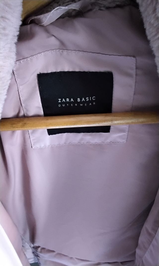 Chaqueta acolchada Zara rosa