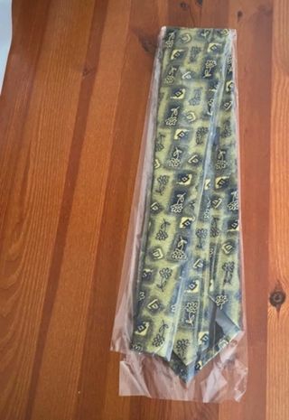 Cravatta verde e gialla