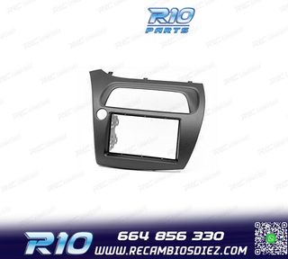 MARCO NEGRO RADIO 2-DIN PARA HONDA CIVIC HATCHBACK 06-11