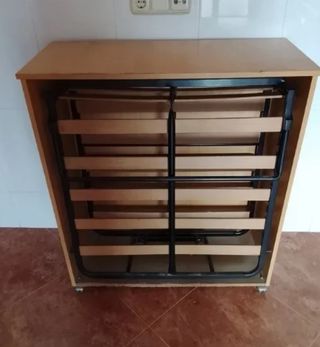 Cama plegable - Mueble cama con ruedas