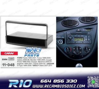 MARCO NEGRO RADIO 1-DIN PARA FORD FIESTA FOCUS GALAXY MONDEO