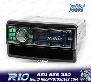 MARCO NEGRO RADIO 1-DIN PARA FORD FIESTA FOCUS GALAXY MONDEO