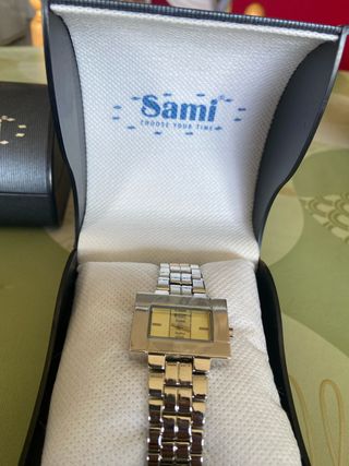 Reloj Sami - Plata y Amarillo