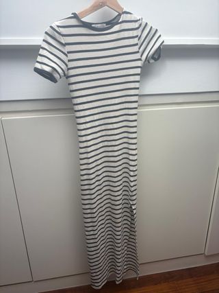 Vestido rayas blanco-negro