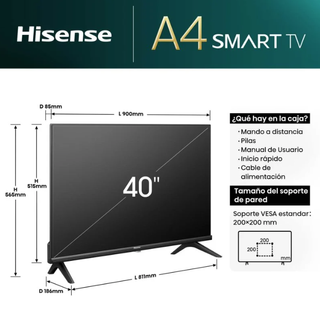 TV Hisense 40" LED Full HD Smart