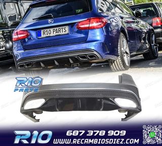 PARAGOLPES TRASERO MERCEDES CLASE C W205 15-18 LOOK AMG P