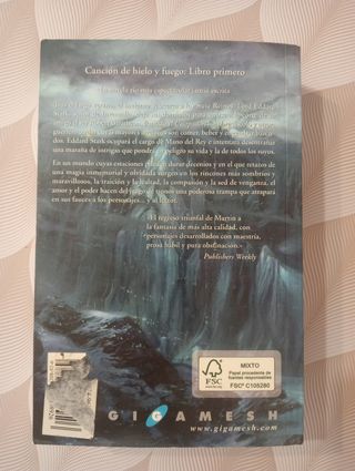 Canción de hielo y fuego: Juego de tronos