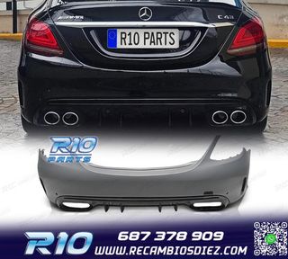 PARAGOLPES TRASERO MERCEDES CLASE C W205 4P 19- LOOK C63 P