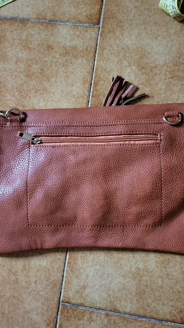 Borsa a clutch marrone - borsetta