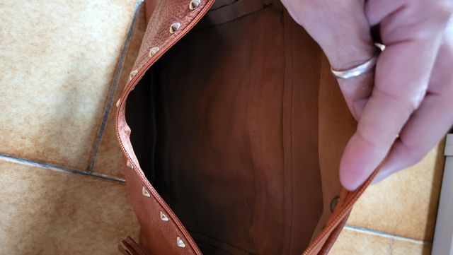 Borsa a clutch marrone - borsetta