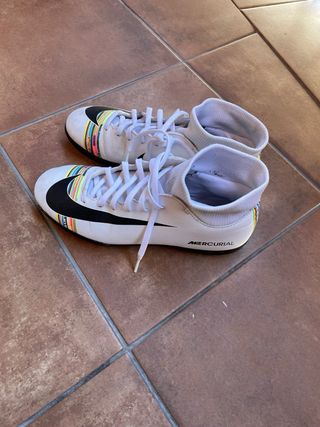 Nike Mercurial CR7 Blancas - 40 - Edición Especial