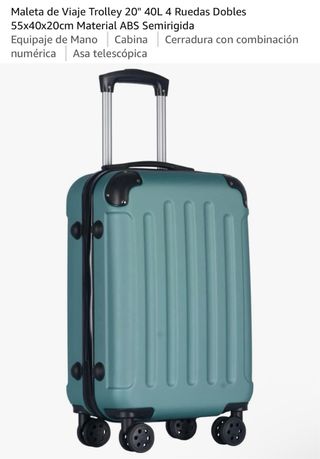Maleta cabina teal