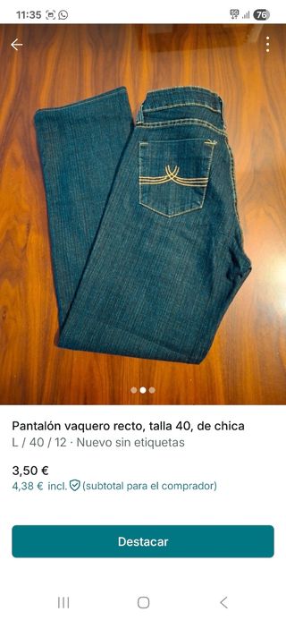 Pantalones vaqueros azules