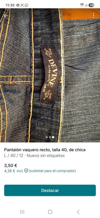 Pantalones vaqueros azules