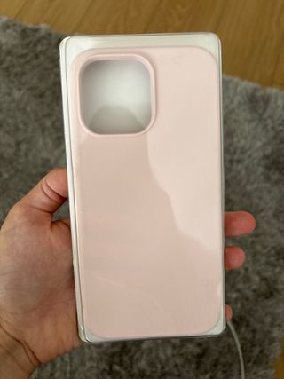 Funda silicona iPhone 14 Pro Max rosa