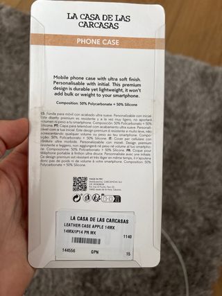 Funda silicona iPhone 14 Pro Max rosa