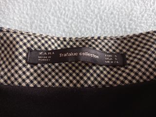 Minifalda cuadros Zara - marrón beige