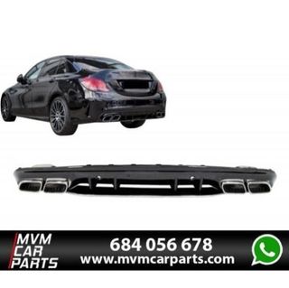 Difusor de paragolpes trasero para Mercedes Clase