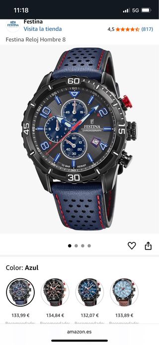 Festina Cronografo - Reloj Negro
