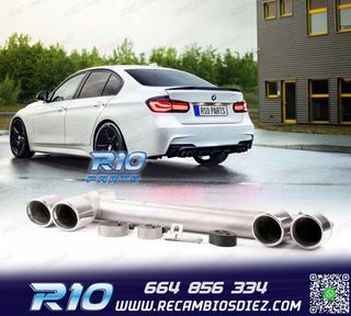 ESCAPE CON COLAS BMW F30 F31 11-18 LOOK M DOBLE