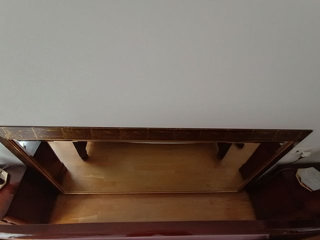 Espejo grande marrón dorado para Salón-Hall 