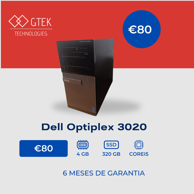 Dell Optiplex 3020 Core i5 - 4GB-320GB SSD