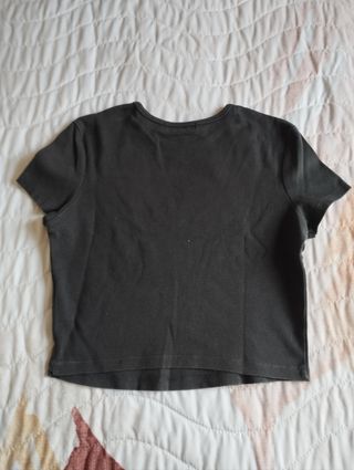 Camiseta Bershka dragón gris - Talla S