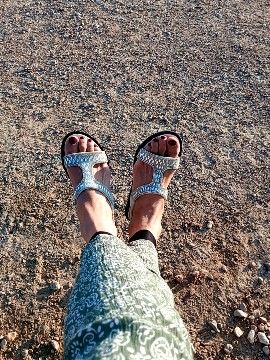 Sandali donna argento usati ma ben tenuti