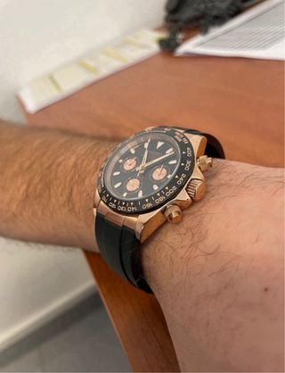 Reloj Seiko Cronógrafo - Dorado y Negro