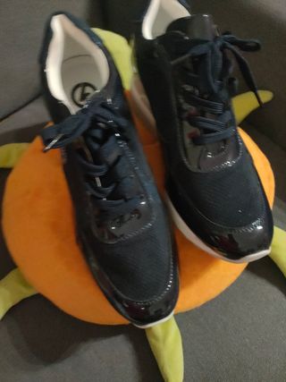 Scarpe sportive invernali blu scuro donna 