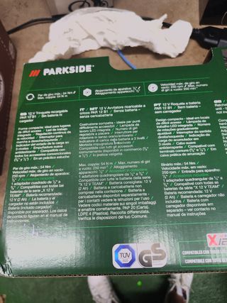 Trinquete 12v Parkside Recargable