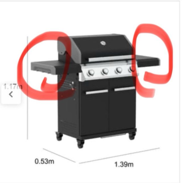 Mesas laterales barbacoa Naterial