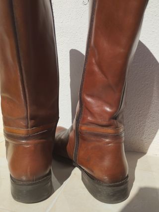 Botas Marrón Piel - Caña Alta