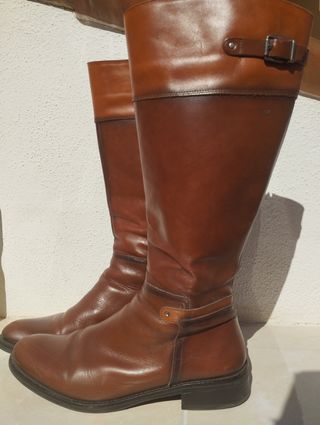 Botas Marrón Piel - Caña Alta