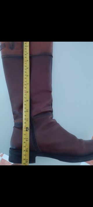 Botas Marrón Piel - Caña Alta