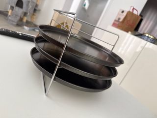 Porta 3 teglie per pizza - Acciaio