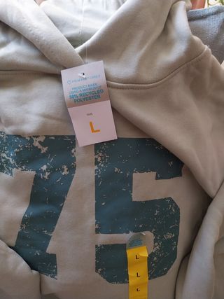 Sudadera Primark beige talla L