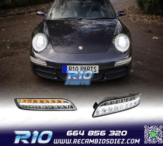 KIT LUZ DIURNA + INTERMITENTE LED PORSCHE CARRERA 997 CROMO